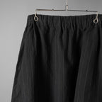 m.a+ エムエークロス / 25SS vertical pocket elastic waist sarrouel / サルエル ジョッパーズ パンツ / PU521-LCST1 / size 48 (BLACK STRIPE)