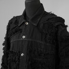 Rick Owens DRKSHDW ダークシャドウ / 22AW JUMBO WORKER JACKET (SHREDDED/SBSLH) アウター ジャケット / DU02A3761-BD / size XS (BLACK) 123004-alm