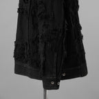 Rick Owens DRKSHDW ダークシャドウ / 22AW JUMBO WORKER JACKET (SHREDDED/SBSLH) アウター ジャケット / DU02A3761-BD / size XS (BLACK) 123004-alm