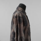 ZIGGY CHEN ジギーチェン / 美品 22SS Elongated Shirts with Schholar Print スカラープリント ロング 長袖シャツ / 0M2210732 / size 44 (GRAY) 352013-in-ue