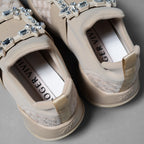未使用 Roger Vivier ロジェヴィヴィエ / 2025年製 ヴィヴラン ストラスバックル スニーカー / size 35.5 (BEIGE) レディース