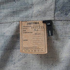 ZIGGY CHEN ジギーチェン / 美品 22SS Elongated Shirts with Schholar Print スカラープリント ロング 長袖シャツ / 0M2210732 / size 44 (GRAY) 352013-in-ue