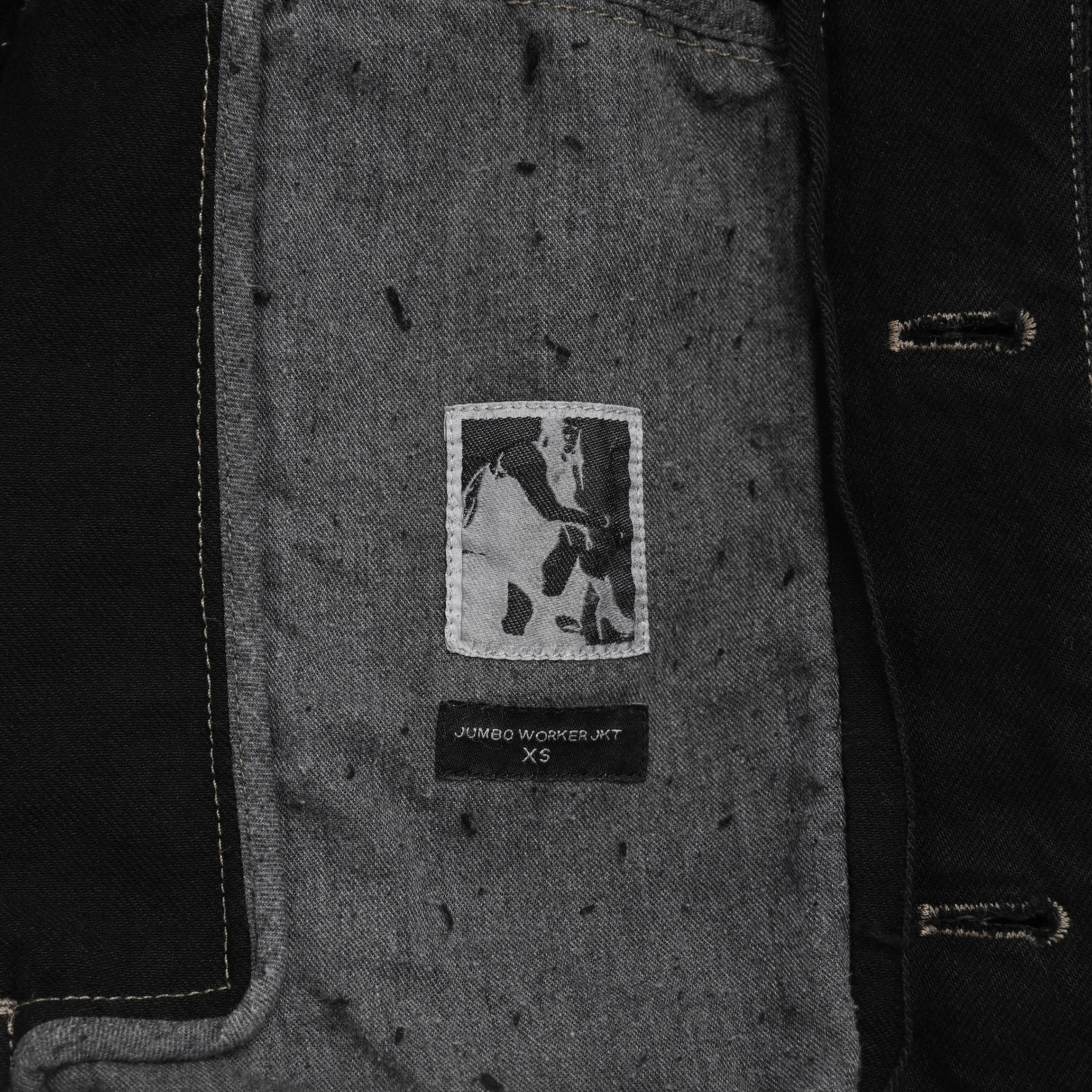 Rick Owens DRKSHDW ダークシャドウ / 22AW JUMBO WORKER JACKET (SHREDDED/SBSLH) アウター ジャケット / DU02A3761-BD / size XS (BLACK) 123004-alm