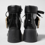 Roger Vivier ロジェ ヴィヴィエ / ヴィヴ レンジャーストラスバックル アンクルブーツ / レースアップブーツ / size 35.5 (23.5cm) BLACK