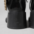 Roger Vivier ロジェ ヴィヴィエ / ヴィヴ レンジャーストラスバックル アンクルブーツ / レースアップブーツ / size 35.5 (23.5cm) BLACK