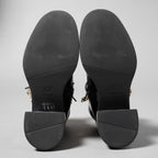 Roger Vivier ロジェ ヴィヴィエ / ヴィヴ レンジャーストラスバックル アンクルブーツ / レースアップブーツ / size 35.5 (23.5cm) BLACK