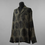 ZIGGY CHEN ジギーチェン / 美品 22SS Scholar Print Field Shirt スカラープリント フィールドシャツ 長袖シャツ / 0M210706 / size 46 (GREEN) 352012-in-ue