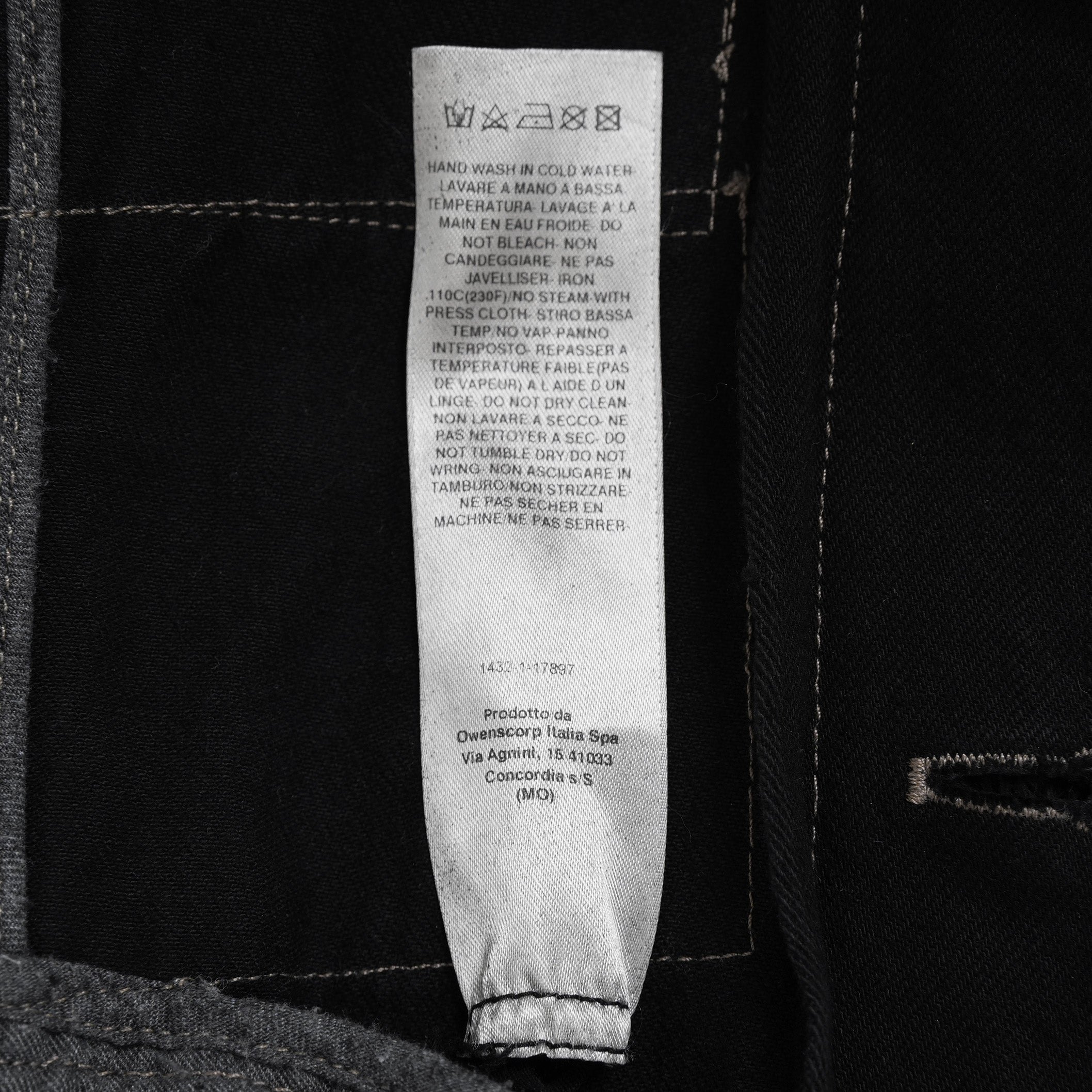Rick Owens DRKSHDW ダークシャドウ / 22AW JUMBO WORKER JACKET (SHREDDED/SBSLH) アウター ジャケット / DU02A3761-BD / size XS (BLACK) 123004-alm