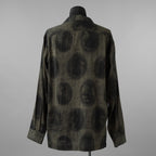 ZIGGY CHEN ジギーチェン / 美品 22SS Scholar Print Field Shirt スカラープリント フィールドシャツ 長袖シャツ / 0M210706 / size 46 (GREEN) 352012-in-ue