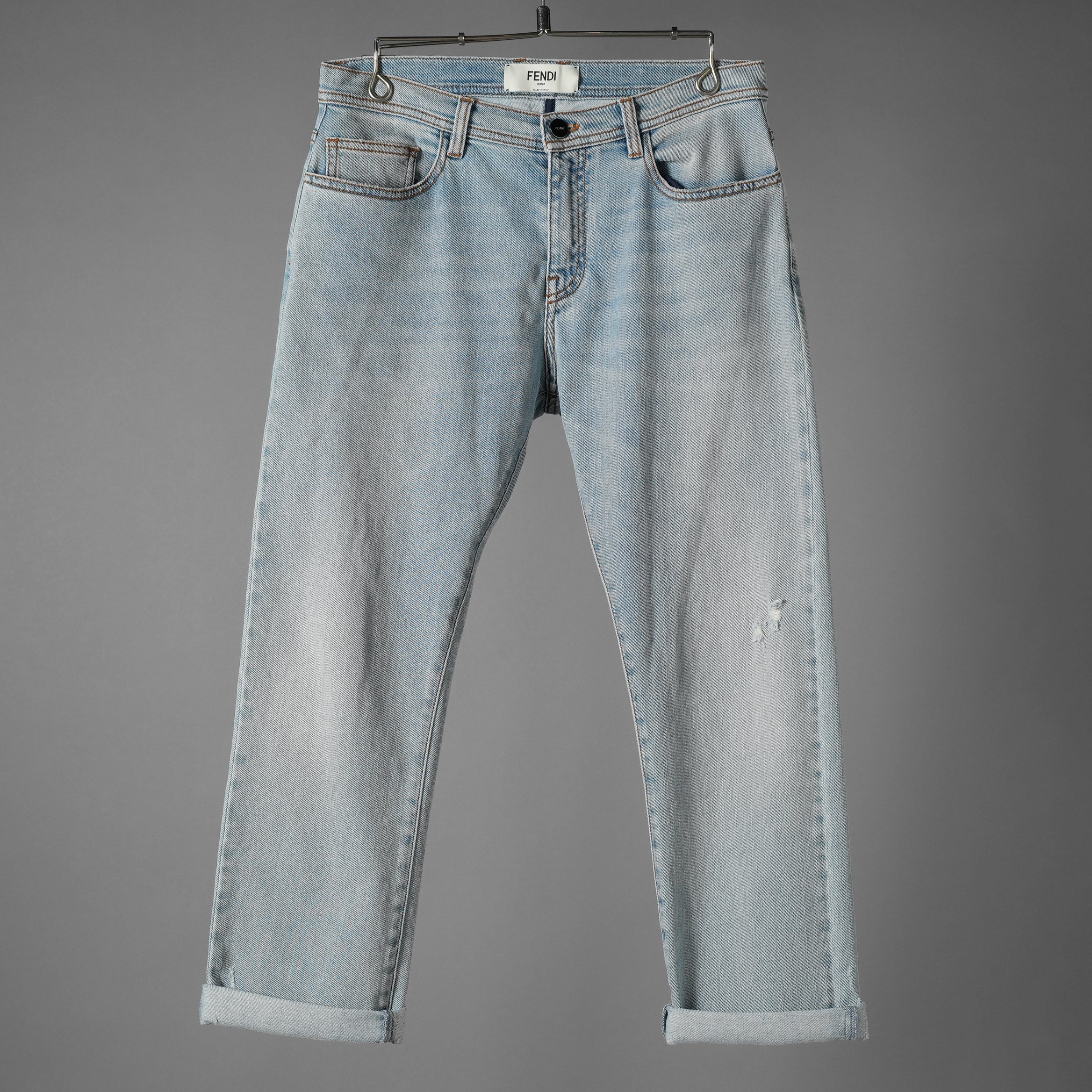 FENDI フェンディ / 18SS 美品 クロップド丈 ジーンズ デニム / FLP589 1MP / size 38 (INDIGO) レディース