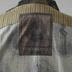 ZIGGY CHEN ジギーチェン / 美品 22SS Scholar Print Field Shirt スカラープリント フィールドシャツ 長袖シャツ / 0M210706 / size 46 (GREEN) 352012-in-ue