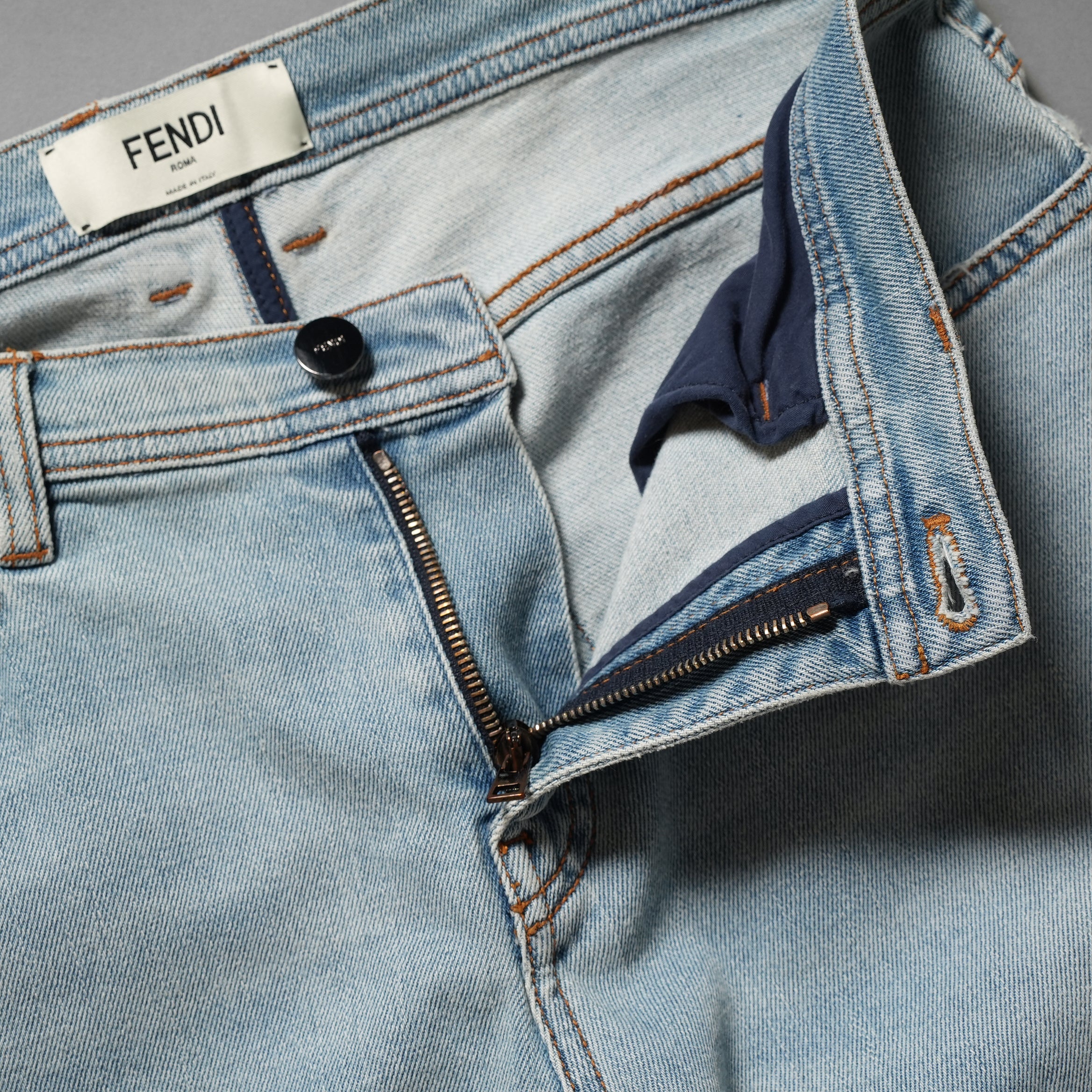 FENDI フェンディ / 18SS 美品 クロップド丈 ジーンズ デニム / FLP589 1MP / size 38 (INDIGO) レディース