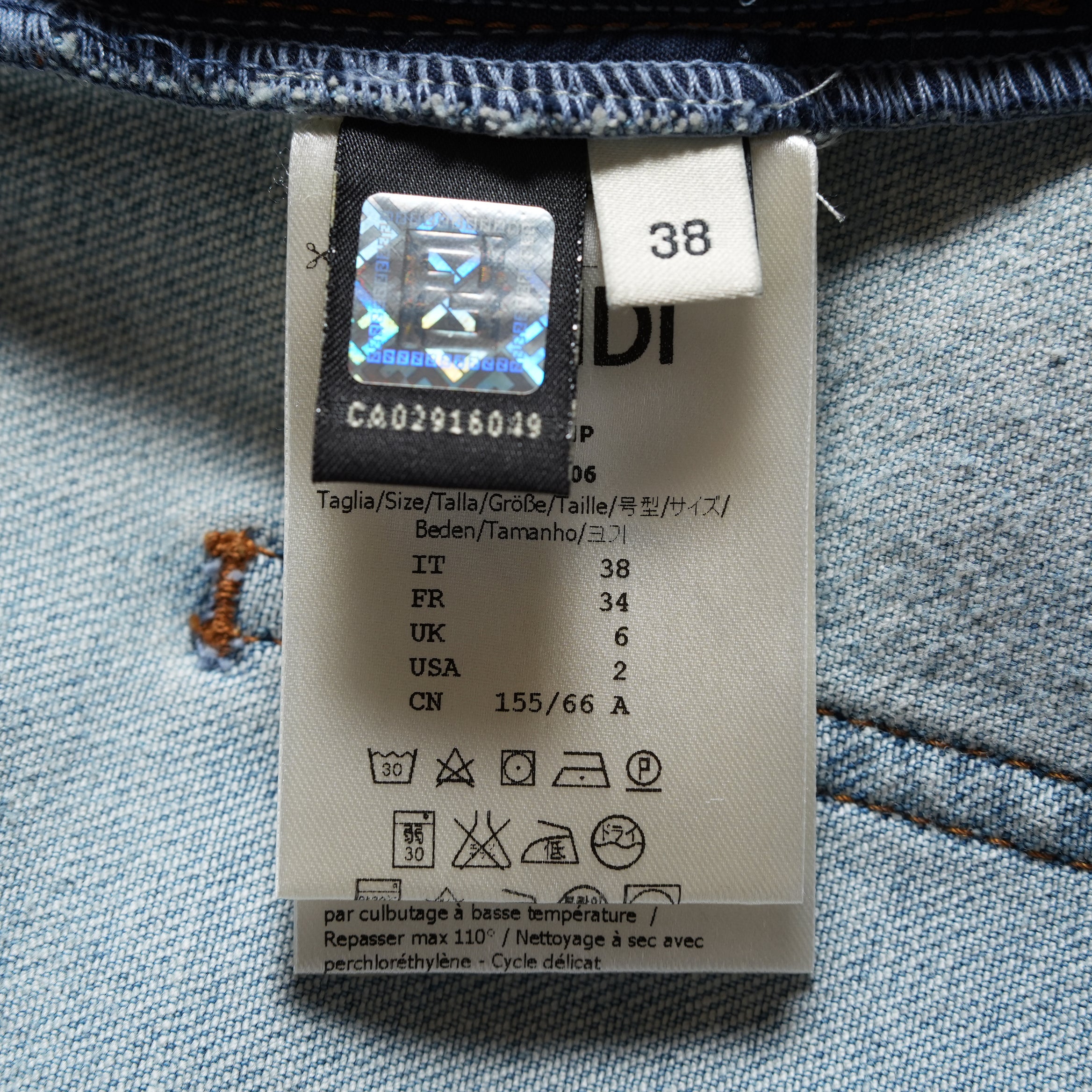 FENDI フェンディ / 18SS 美品 クロップド丈 ジーンズ デニム / FLP589 1MP / size 38 (INDIGO) レディース