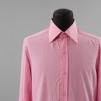 TOM FORD トム フォード / 美品 シルク混 スリムフィット ドレスシャツ 長袖シャツ / HSBC01 / size 40 (PINK) 352018-in-ue