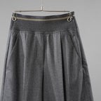Brunello Cucinelli ブルネロ クチネリ / 美品 20AW ウール ジップアップ アウトタック ワイドレッグ クロップドパンツ / size 40 (GRAY) レディース 35008-izm