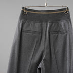 Brunello Cucinelli ブルネロ クチネリ / 美品 20AW ウール ジップアップ アウトタック ワイドレッグ クロップドパンツ / size 40 (GRAY) レディース 35008-izm
