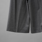 Brunello Cucinelli ブルネロ クチネリ / 美品 20AW ウール ジップアップ アウトタック ワイドレッグ クロップドパンツ / size 40 (GRAY) レディース 35008-izm