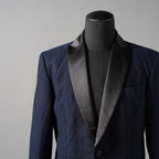 DIESEL ディーゼル / ディーゼルブラックゴールド / 加工 デニム タキシード ブレザー / テーラード ジャケット / RN93243 CA25594 / size46 (BLUE)