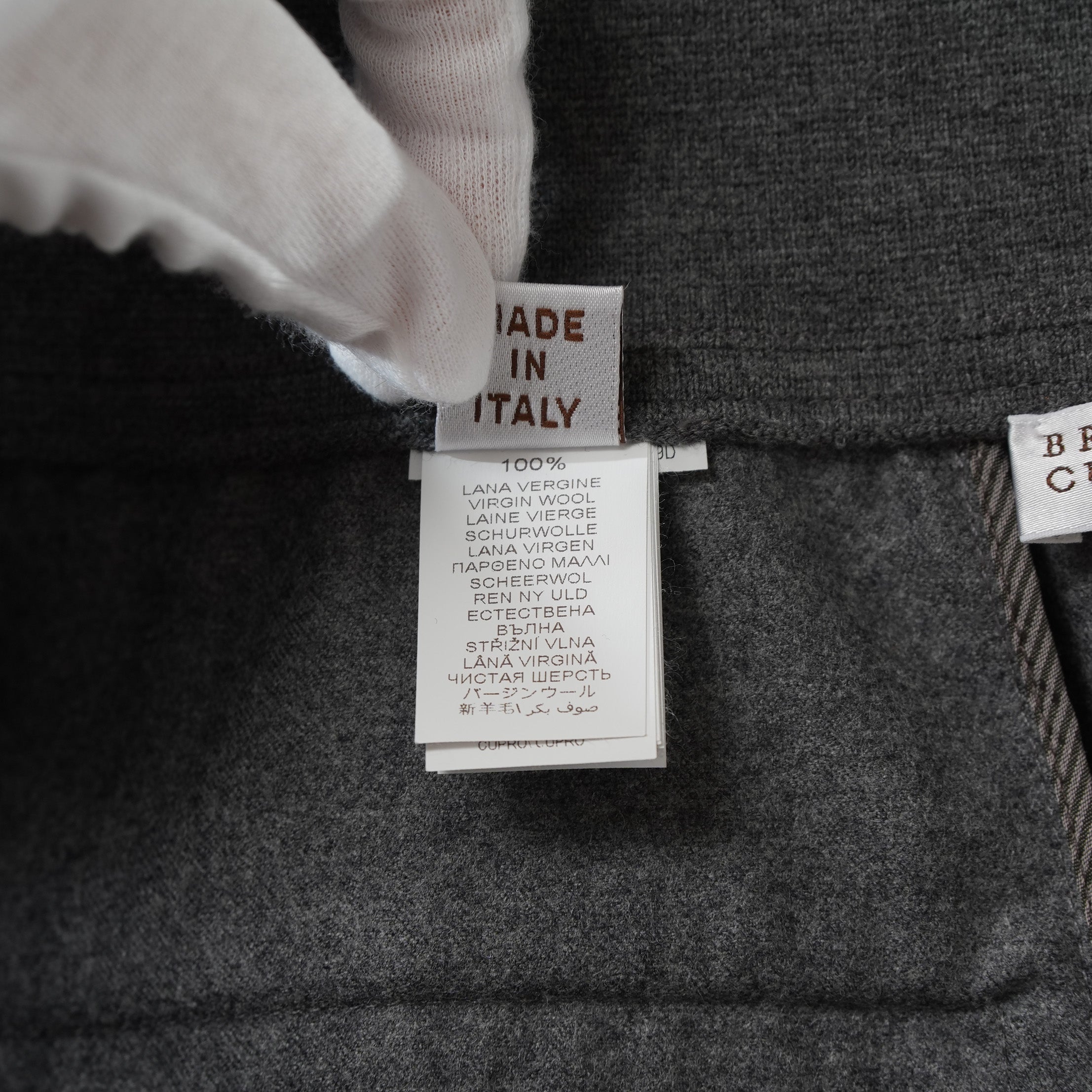 Brunello Cucinelli ブルネロ クチネリ / 美品 20AW ウール ジップアップ アウトタック ワイドレッグ クロップドパンツ / size 40 (GRAY) レディース 35008-izm