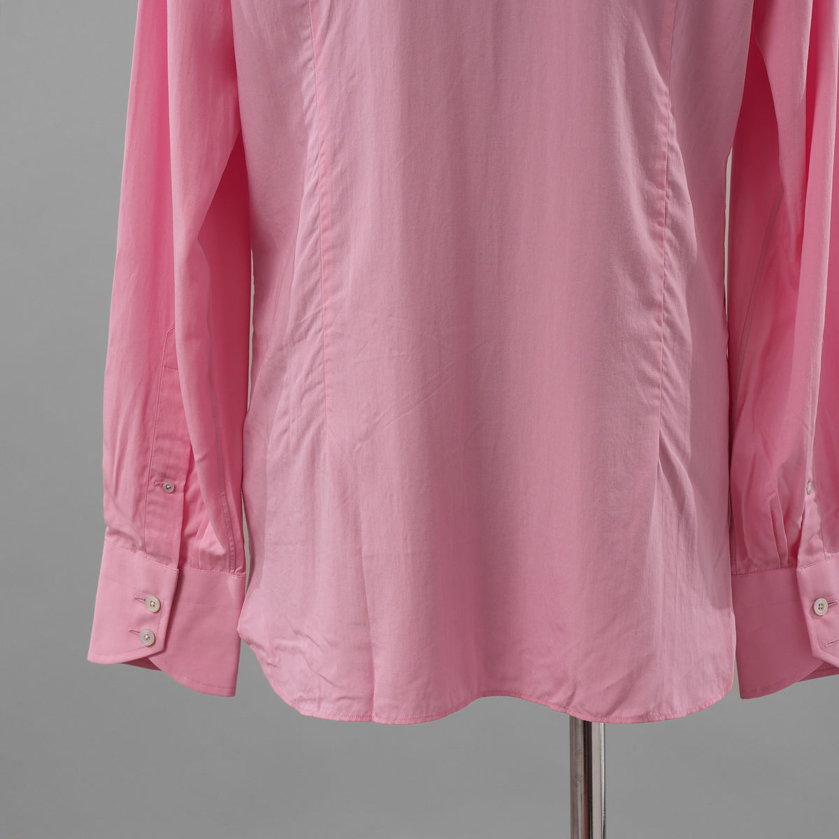 TOM FORD トム フォード / 美品 シルク混 スリムフィット ドレスシャツ 長袖シャツ / HSBC01 / size 40 (PINK) 352018-in-ue