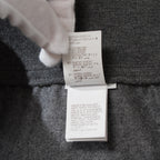 Brunello Cucinelli ブルネロ クチネリ / 美品 20AW ウール ジップアップ アウトタック ワイドレッグ クロップドパンツ / size 40 (GRAY) レディース 35008-izm