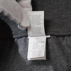 Brunello Cucinelli ブルネロ クチネリ / 美品 20AW ウール ジップアップ アウトタック ワイドレッグ クロップドパンツ / size 40 (GRAY) レディース 35008-izm