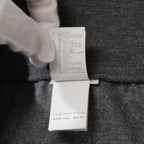 Brunello Cucinelli ブルネロ クチネリ / 美品 20AW ウール ジップアップ アウトタック ワイドレッグ クロップドパンツ / size 40 (GRAY) レディース 35008-izm