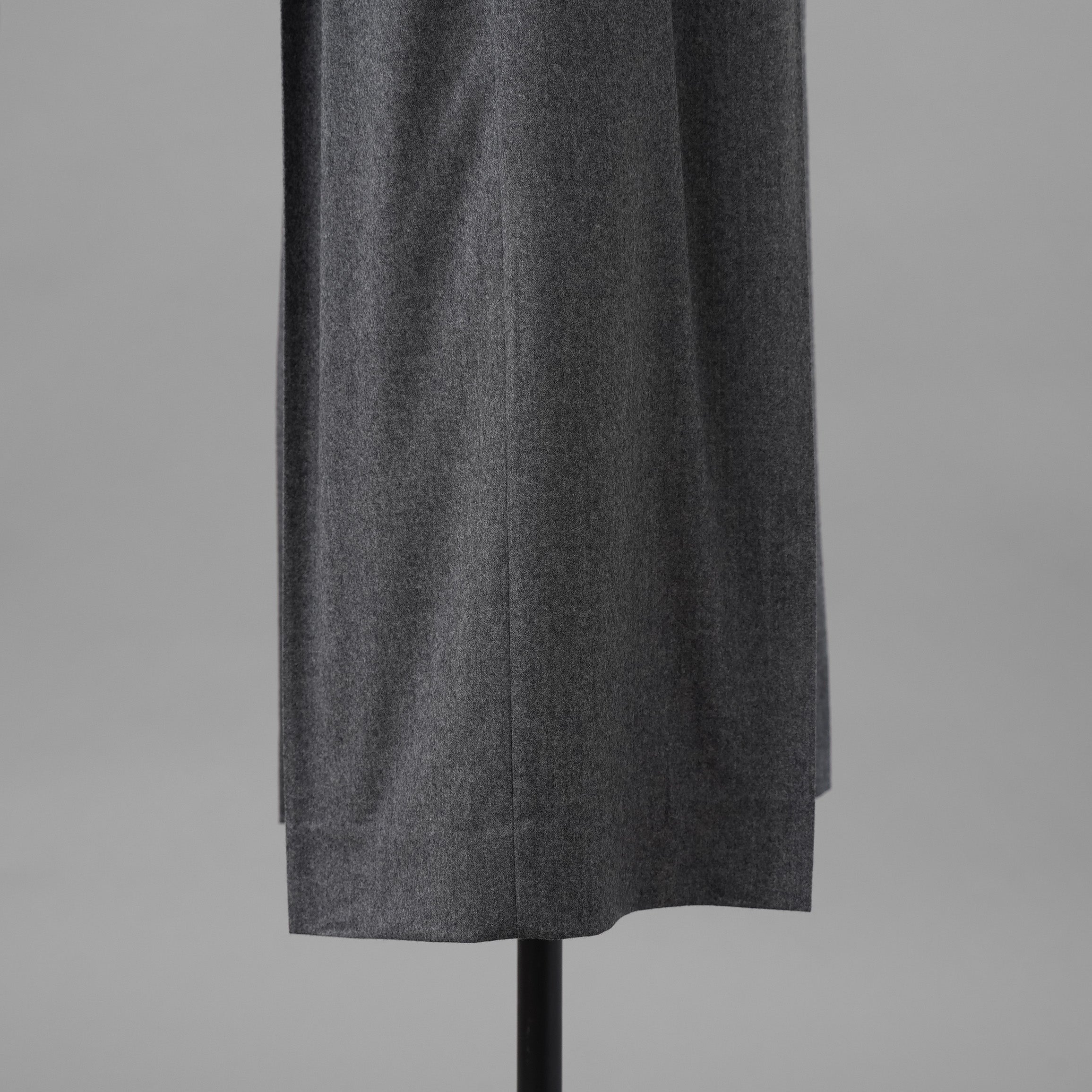 Brunello Cucinelli ブルネロ クチネリ / 美品 20AW ウール ジップアップ アウトタック ワイドレッグ クロップドパンツ / size 40 (GRAY) レディース 35008-izm