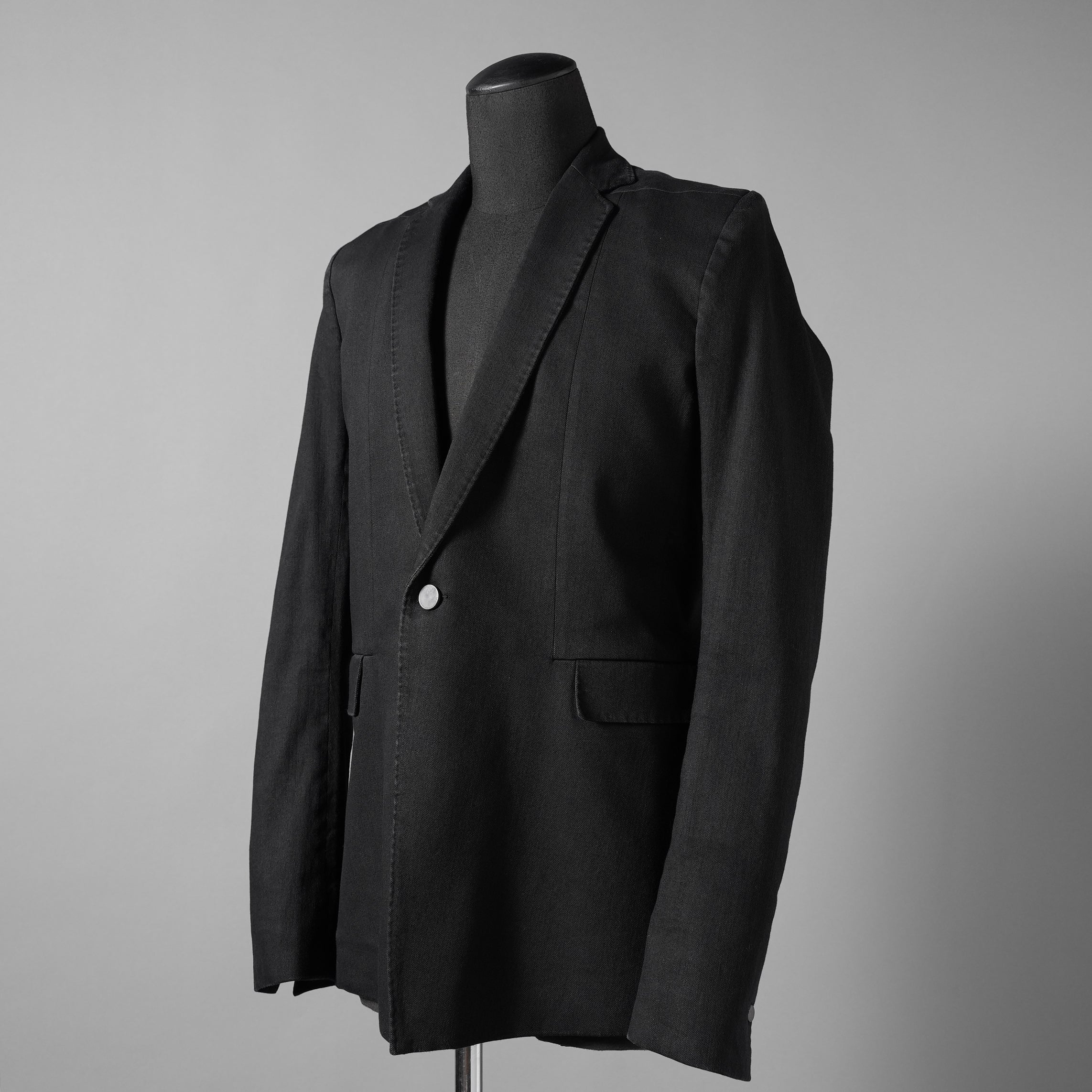 BORIS BIDJAN SABERI ボリスビジャンサベリ / 美品 24AW F1401M SUIT2 / RESIN DYED JACKET / ジャケット (BLACK)