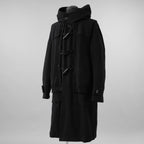 UNDERCOVER アンダーカバー / 美品 21AW ロングダッフルコート ニットレイヤード ダッフルコート コート / UC2A4313 / size 2 (BLACK) 352019-in-ue