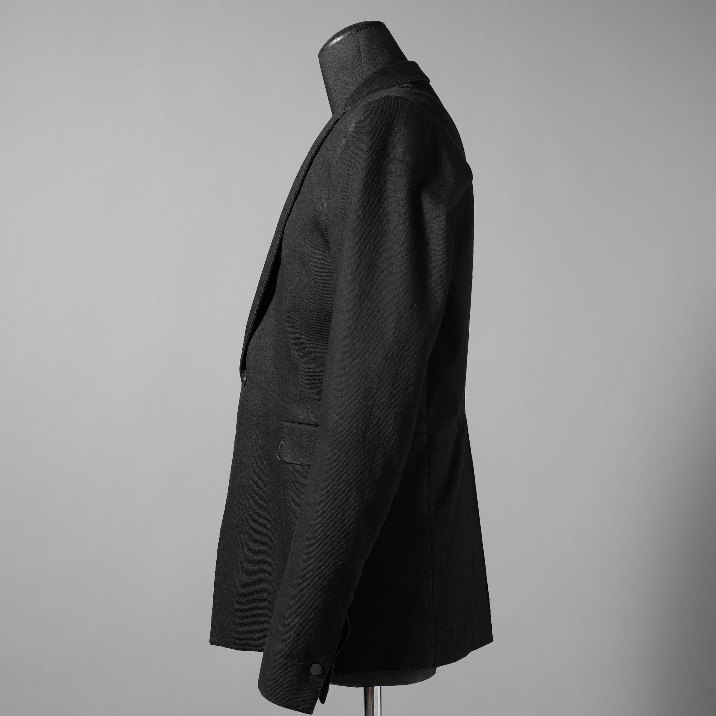 BORIS BIDJAN SABERI ボリスビジャンサベリ / 美品 24AW F1401M SUIT2 / RESIN DYED JACKET / ジャケット (BLACK)