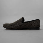 JIMMY CHOO ジミー チュウ / スタッズ付き オペラシューズ スリッポン シューズ / size 40 (25cm) BLACK 352010-ymu