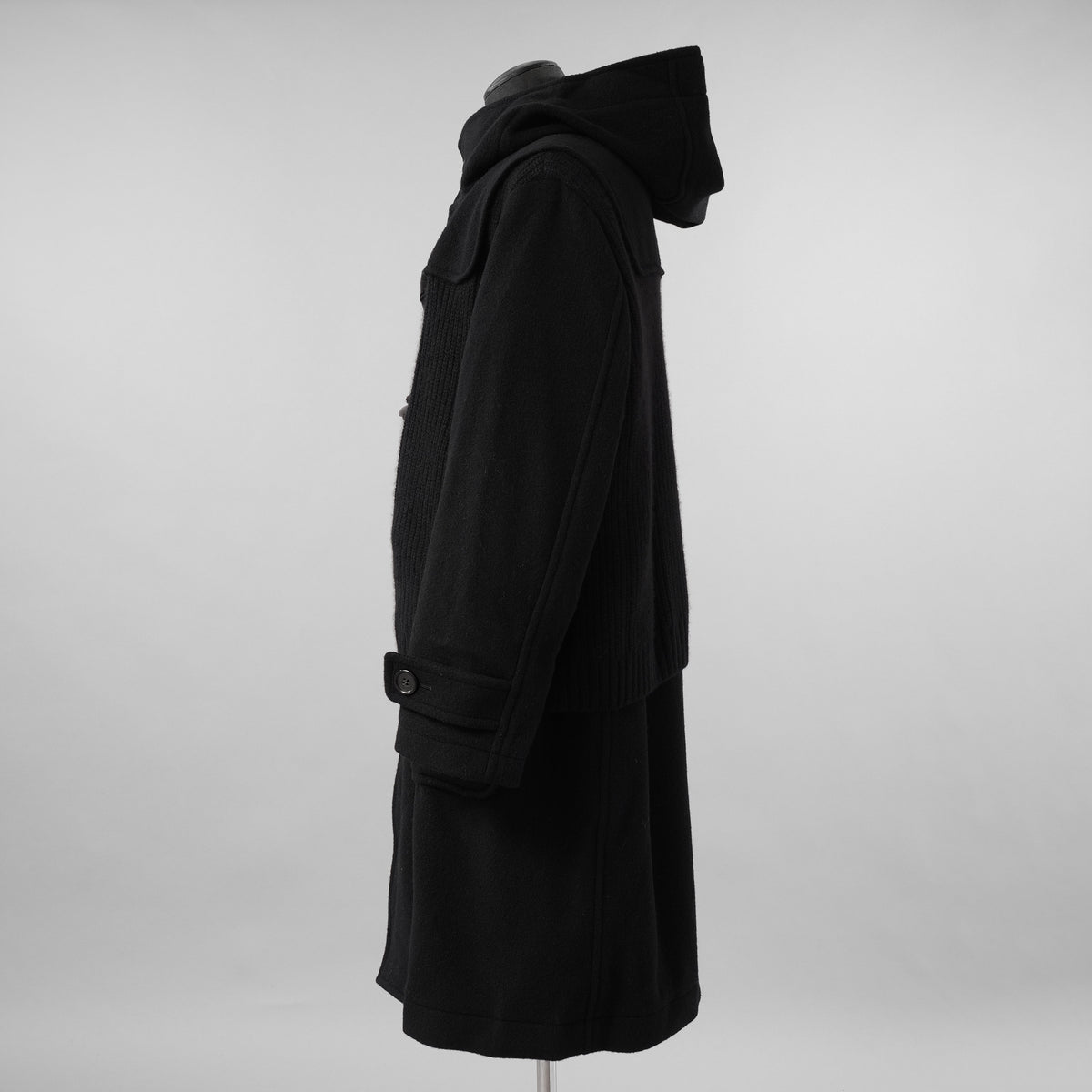 UNDERCOVER アンダーカバー / 美品 21AW ロングダッフルコート ニットレイヤード ダッフルコート コート / UC2A4313 / size 2 (BLACK) 352019-in-ue