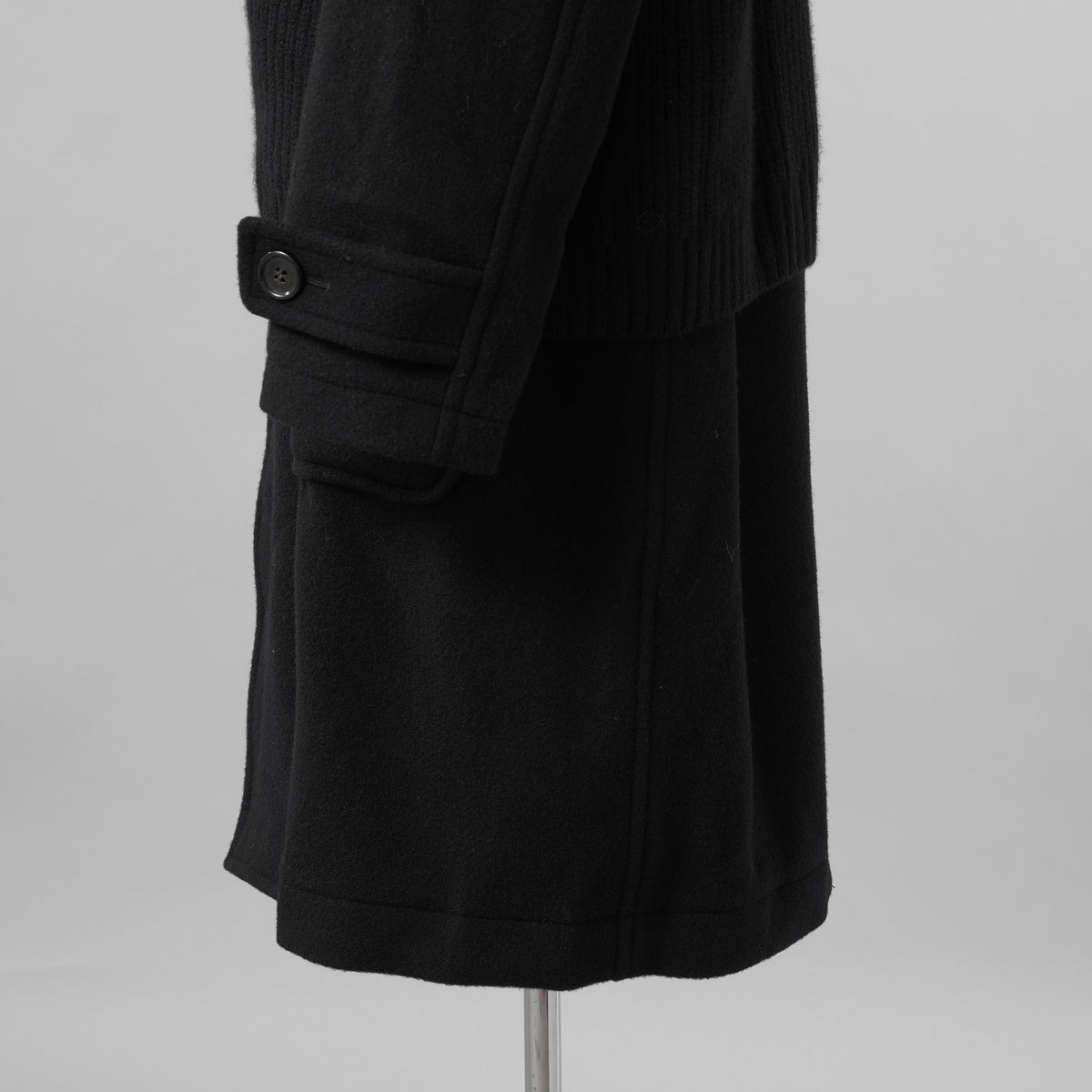 UNDERCOVER アンダーカバー / 美品 21AW ロングダッフルコート ニットレイヤード ダッフルコート コート / UC2A4313 / size 2 (BLACK) 352019-in-ue