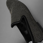 JIMMY CHOO ジミー チュウ / スタッズ付き オペラシューズ スリッポン シューズ / size 40 (25cm) BLACK 352010-ymu