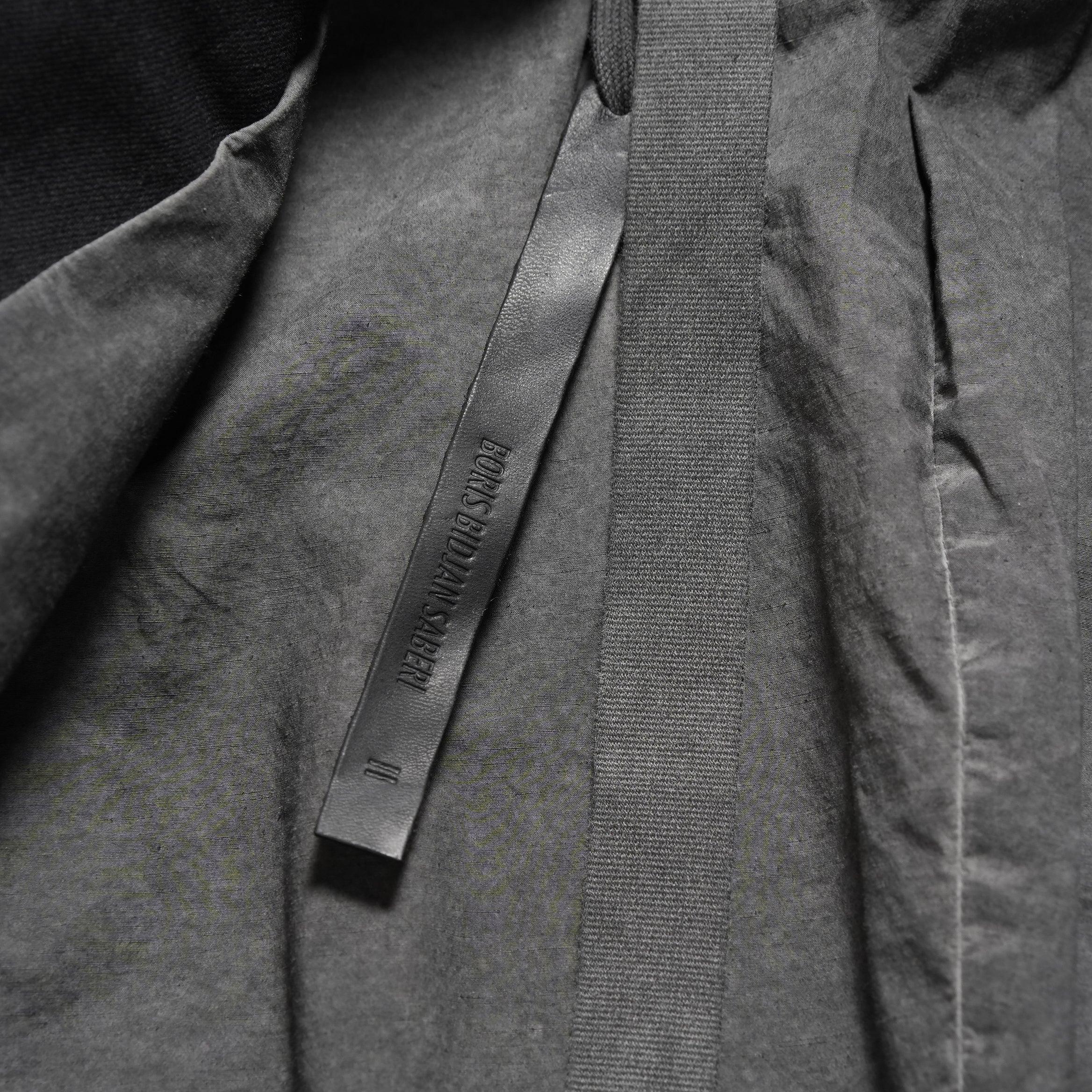 BORIS BIDJAN SABERI ボリスビジャンサベリ / 美品 24AW F1401M SUIT2 / RESIN DYED JACKET / ジャケット (BLACK)