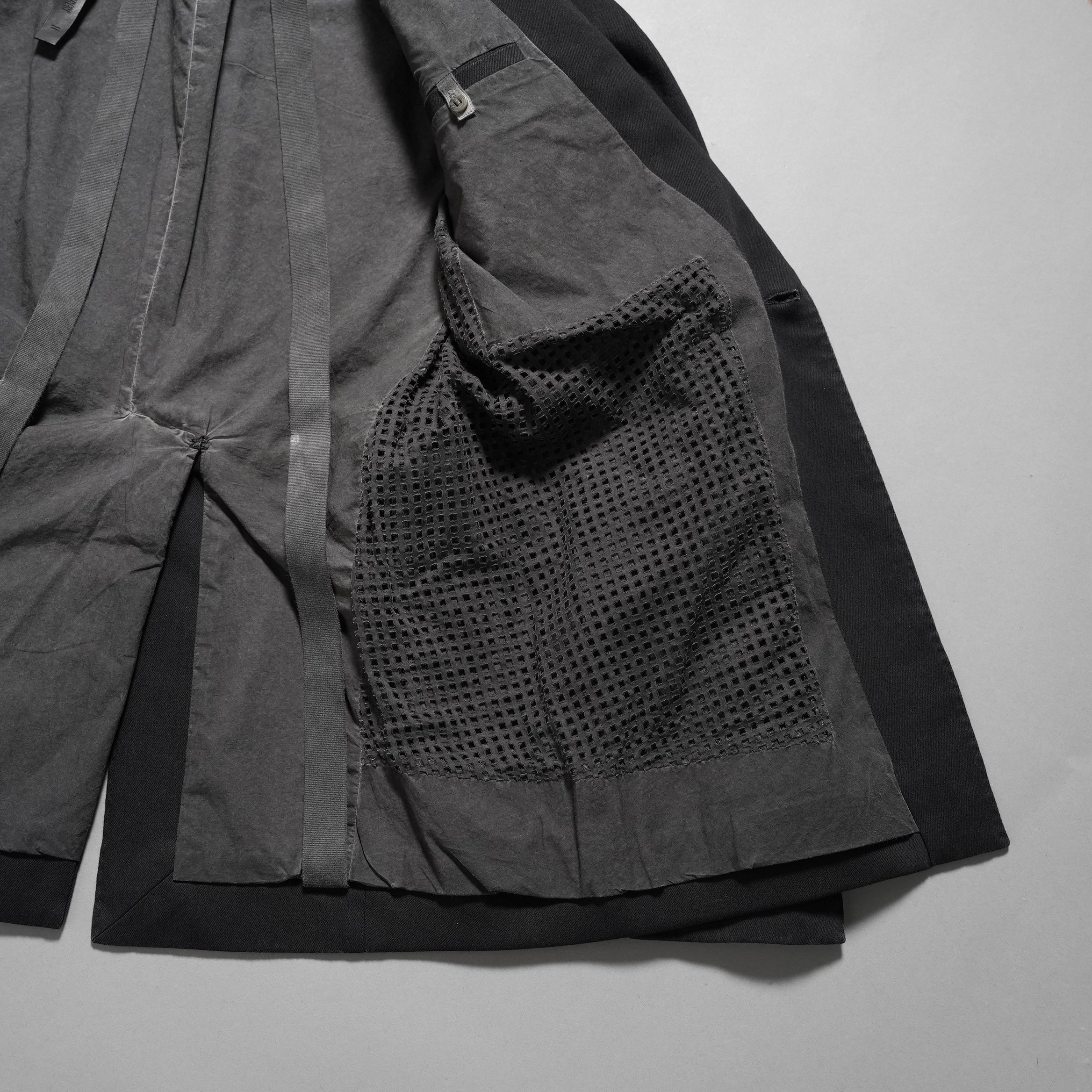 BORIS BIDJAN SABERI ボリスビジャンサベリ / 美品 24AW F1401M SUIT2 / RESIN DYED JACKET / ジャケット (BLACK)