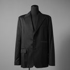 MM6 MAISON MARGIERA メゾンマルジェラ / 美品 24SS アシンメトリー ブレザー / ウール ジャケット / SH2BN0002 MTN004 / size 44 (BLACK)