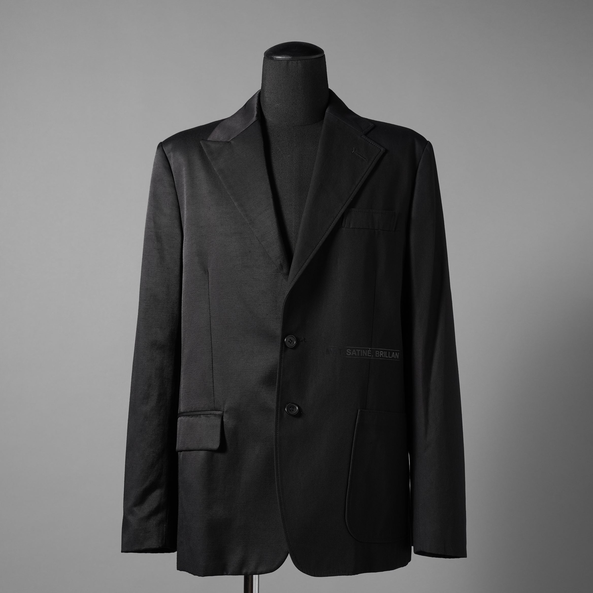 MM6 MAISON MARGIERA メゾンマルジェラ / 美品 24SS アシンメトリー ブレザー / ウール ジャケット / SH2BN0002 MTN004 / size 44 (BLACK)