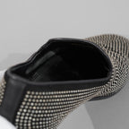 JIMMY CHOO ジミー チュウ / スタッズ付き オペラシューズ スリッポン シューズ / size 40 (25cm) BLACK 352010-ymu