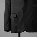 MM6 MAISON MARGIERA メゾンマルジェラ / 美品 24SS アシンメトリー ブレザー / ウール ジャケット / SH2BN0002 MTN004 / size 44 (BLACK)