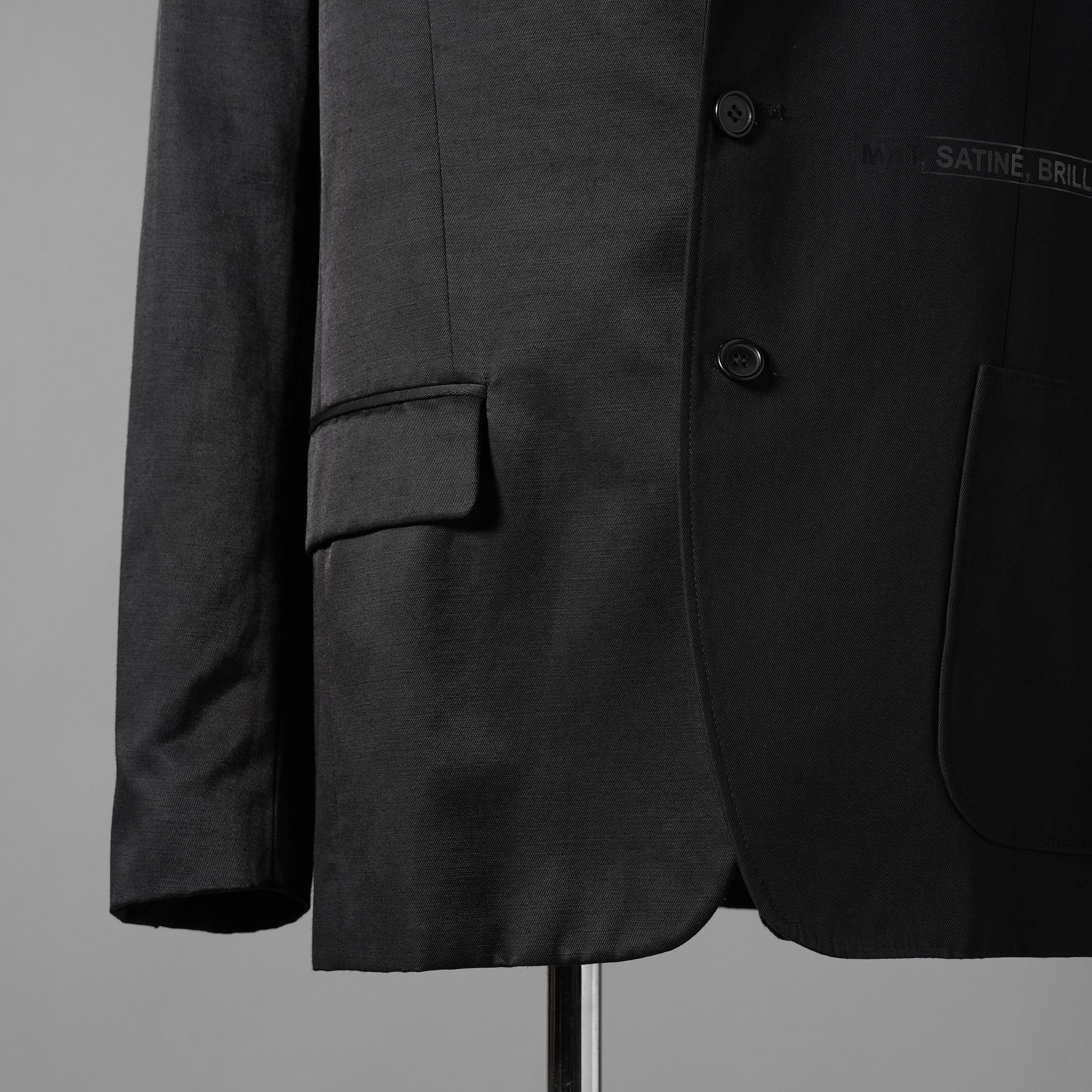 MM6 MAISON MARGIERA メゾンマルジェラ / 美品 24SS アシンメトリー ブレザー / ウール ジャケット / SH2BN0002 MTN004 / size 44 (BLACK)
