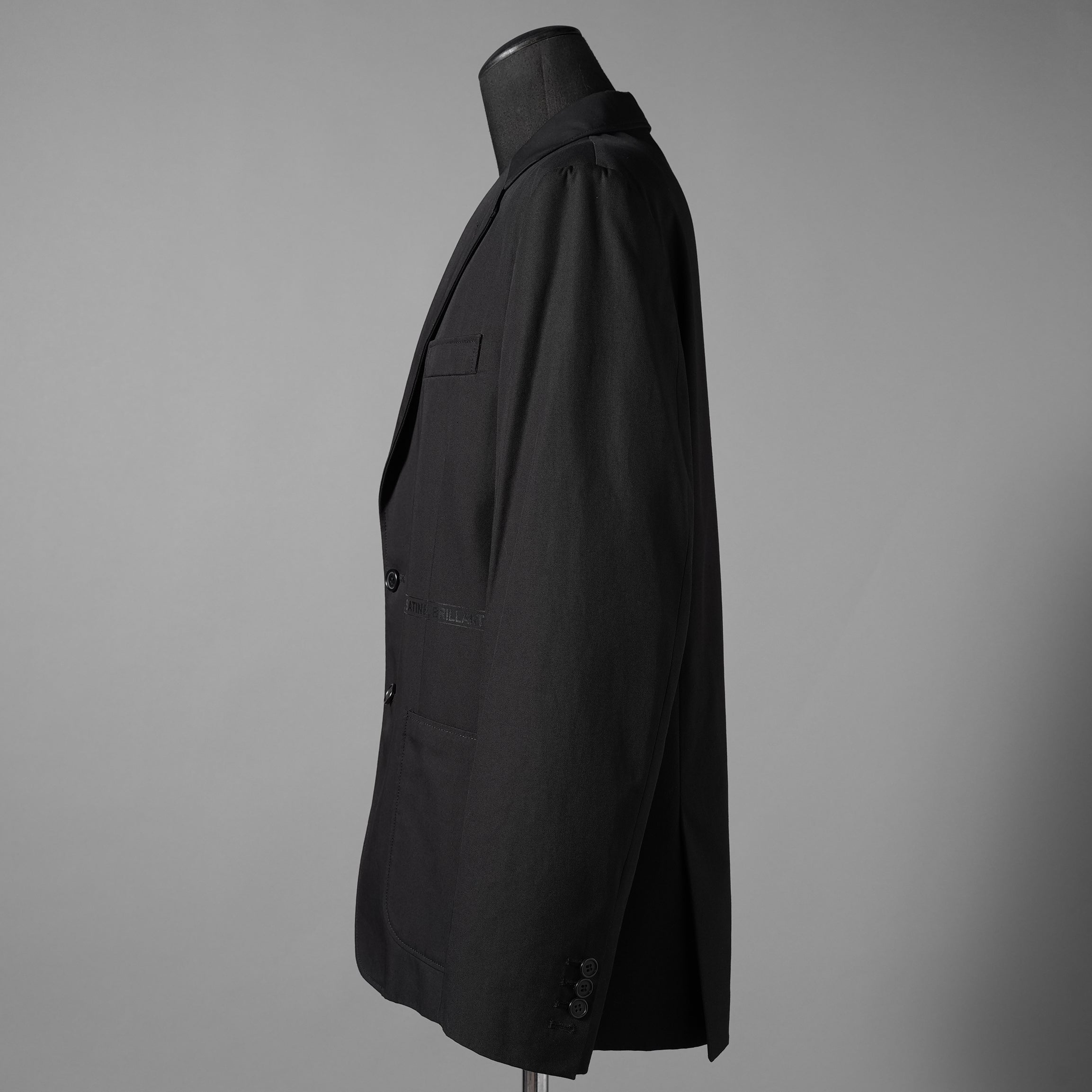 MM6 MAISON MARGIERA メゾンマルジェラ / 美品 24SS アシンメトリー ブレザー / ウール ジャケット / SH2BN0002 MTN004 / size 44 (BLACK)