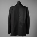 MM6 MAISON MARGIERA メゾンマルジェラ / 美品 24SS アシンメトリー ブレザー / ウール ジャケット / SH2BN0002 MTN004 / size 44 (BLACK)