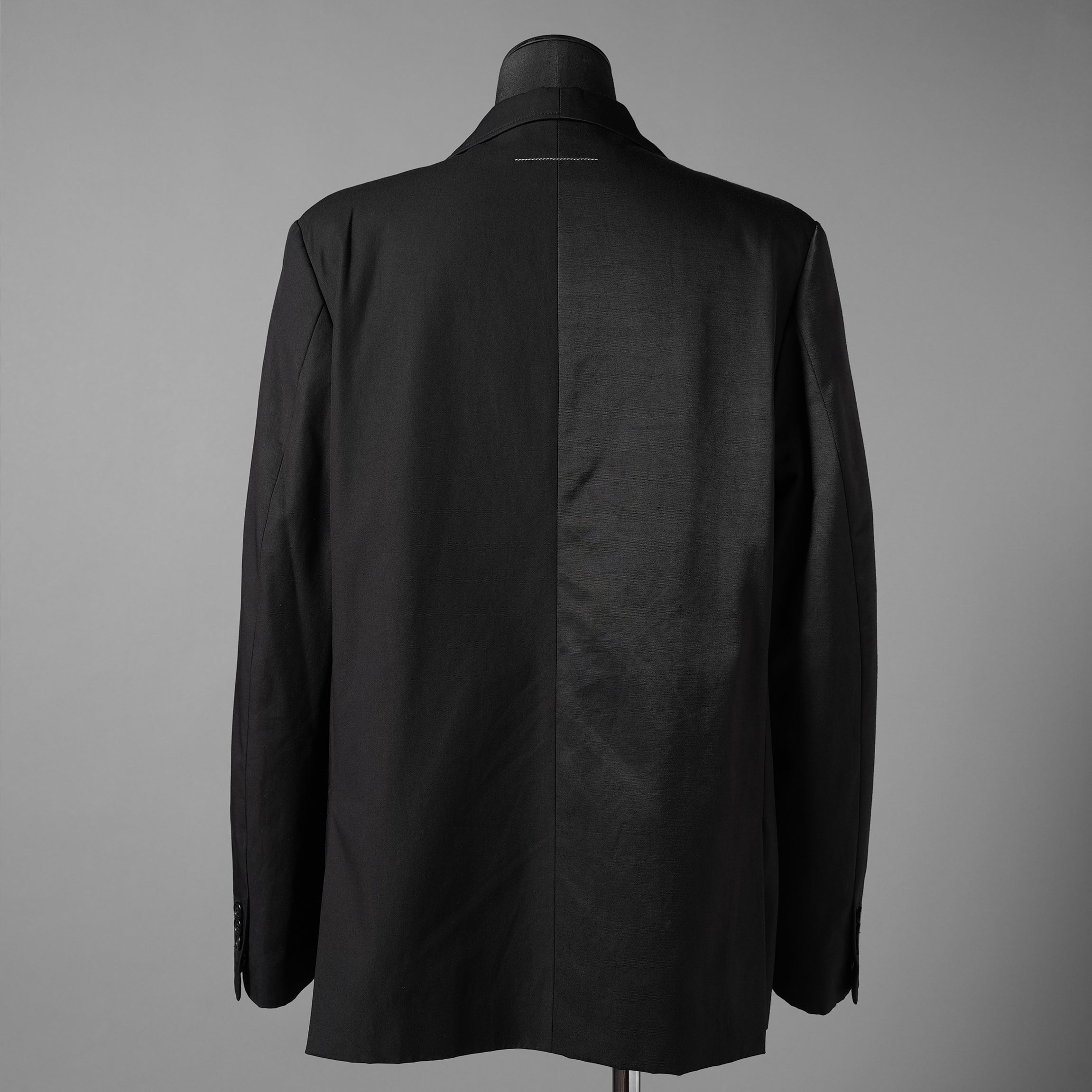 MM6 MAISON MARGIERA メゾンマルジェラ / 美品 24SS アシンメトリー ブレザー / ウール ジャケット / SH2BN0002 MTN004 / size 44 (BLACK)