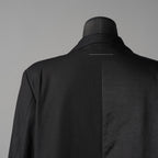 MM6 MAISON MARGIERA メゾンマルジェラ / 美品 24SS アシンメトリー ブレザー / ウール ジャケット / SH2BN0002 MTN004 / size 44 (BLACK)