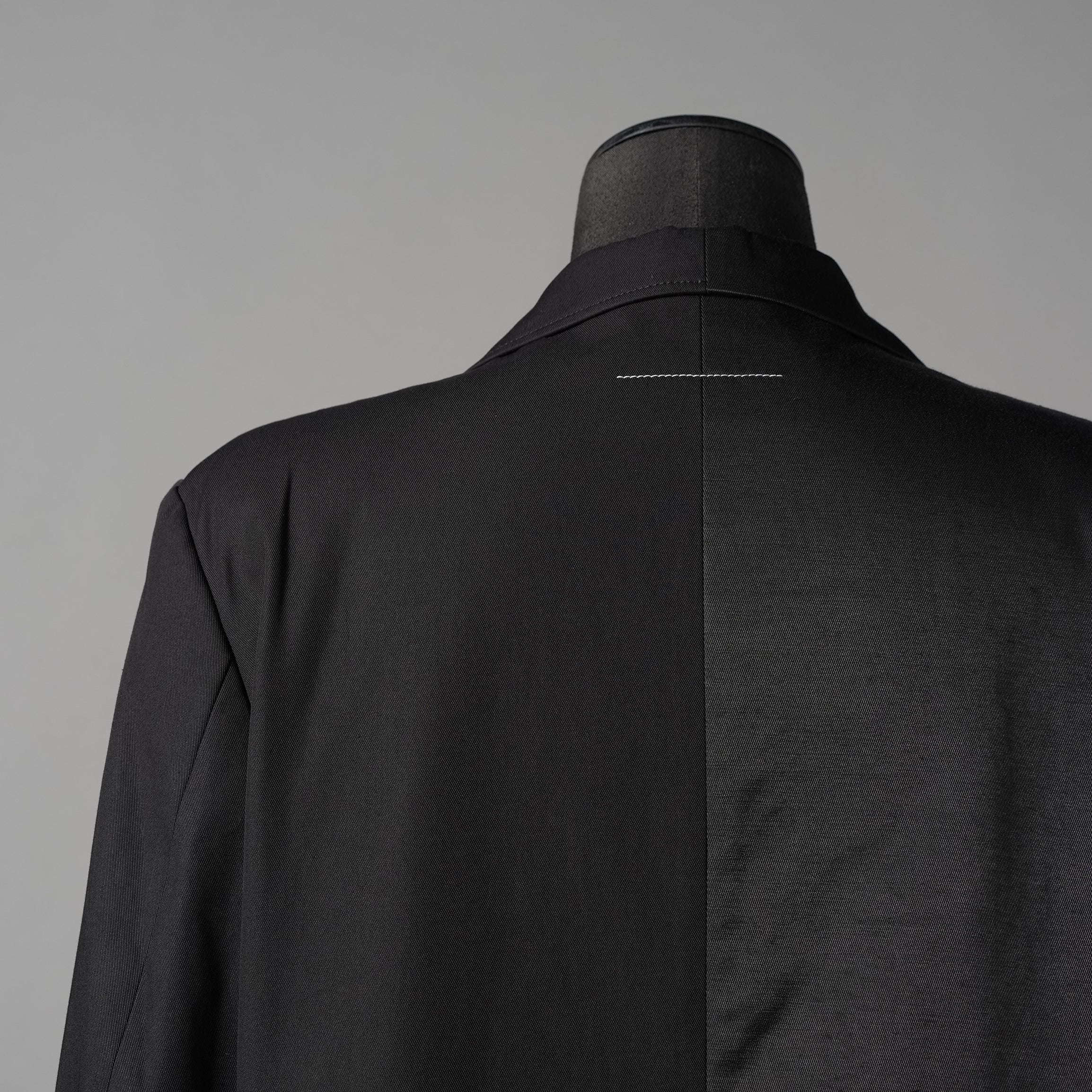 MM6 MAISON MARGIERA メゾンマルジェラ / 美品 24SS アシンメトリー ブレザー / ウール ジャケット / SH2BN0002 MTN004 / size 44 (BLACK)