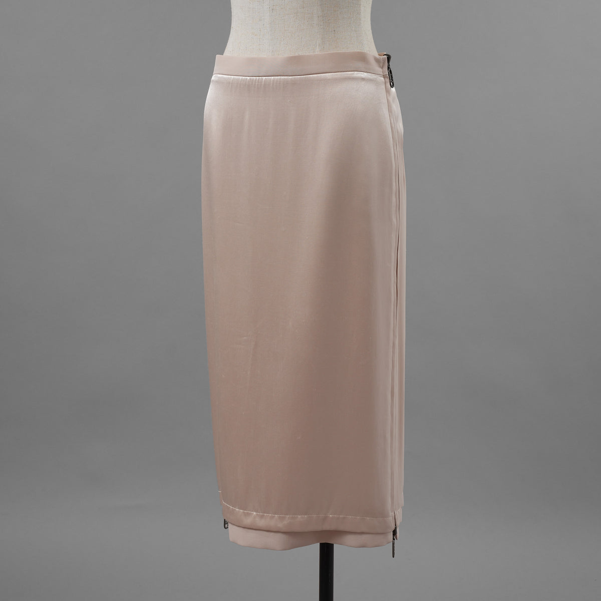 FENDI フェンディ / 23SS フェンディ O'Lock オーロック サテン ペンシル スカート / FQ7451 ANQ4 / size 40 (PINK) レディース 352016-izm