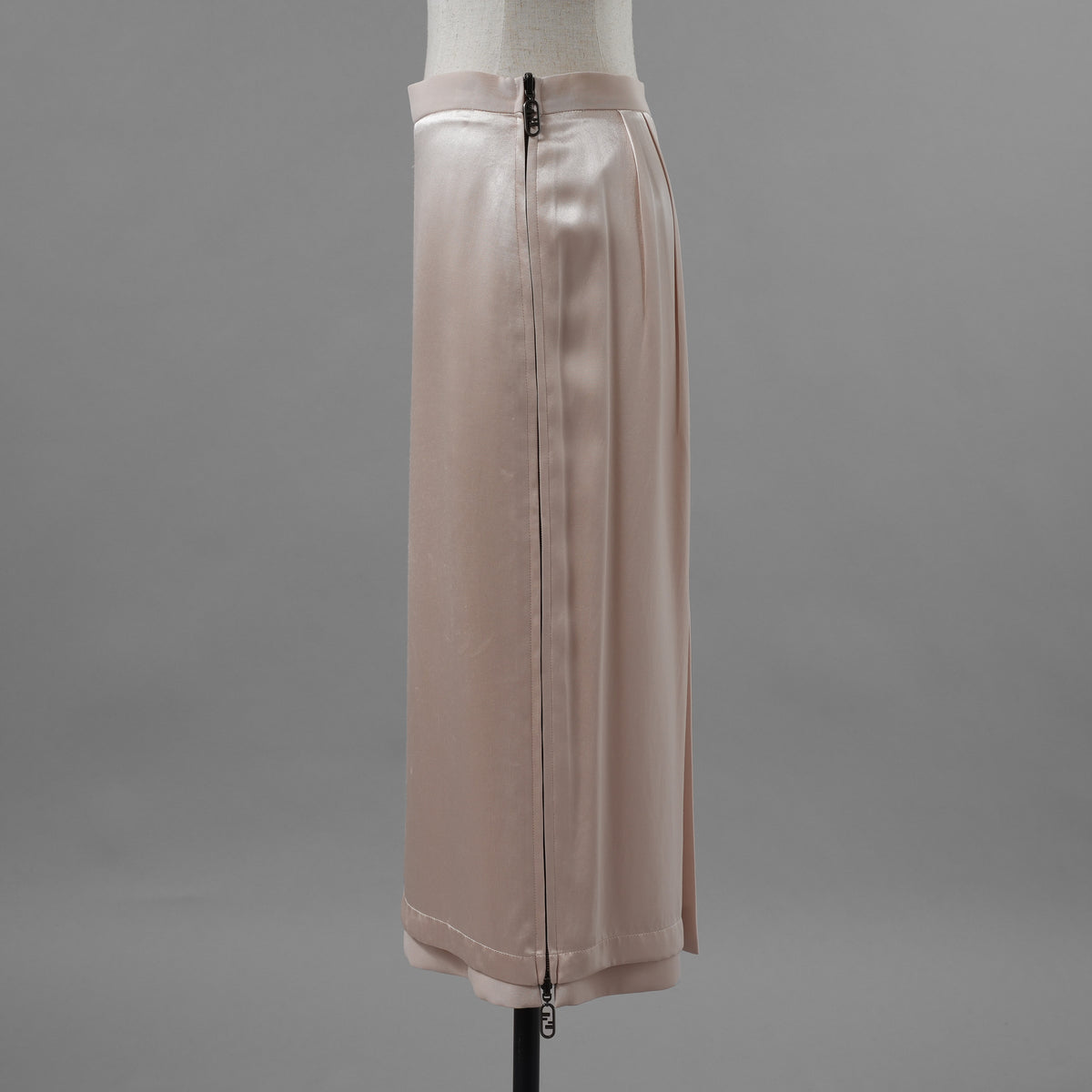 FENDI フェンディ / 23SS フェンディ O'Lock オーロック サテン ペンシル スカート / FQ7451 ANQ4 / size 40 (PINK) レディース 352016-izm