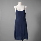 FENDI フェンディ / 19AW 美品 シルクレース インセット 花柄 ワンピース / フリル 長袖ドレス / FDA548 A8E6 / size 40 (NAVY) レディース